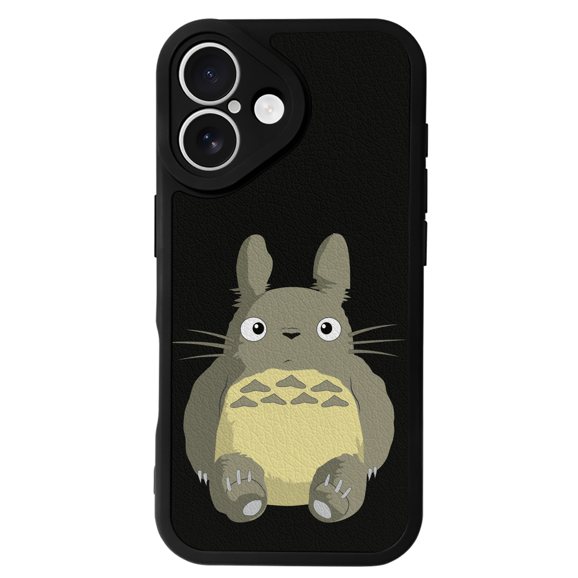 （画像用） となりのトトロ 草壁メイ 草壁サツキ My Neighbor Totoro Satsuki Kusakabe Mei Kusakabe 【iPhone 16シリーズ対応】シリコンスマホケース（レザー調） 材質：シリコン
